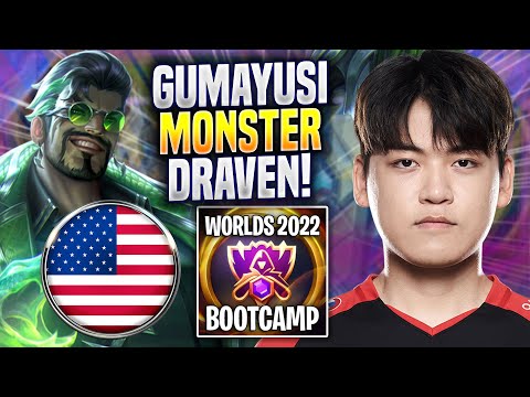 GUMAYUSI IS A MONSTER WITH DRAVEN! - T1 Gumayusi Plays Draven ADC vs Caitlyn! | Bootcamp 2022