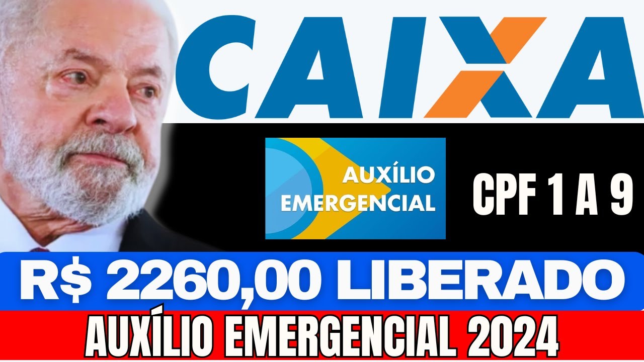 SAQUE EMERGENCIAL- CAIXA ECONÔMICA LIBERA R$2260,00 PARA CPF FINAL ENTRE 1 E 9 SACAR