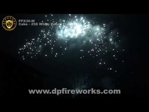 Cake - 25s Fan White Peony Finale Box - PFX30-W