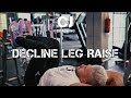 Decline Leg Raises!
