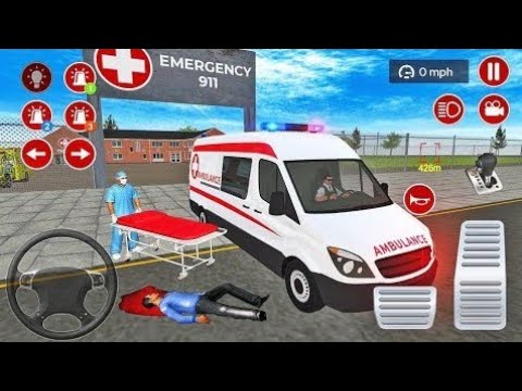 US Ambulance Driving Simulator 2021 - Emergency Van Rescue Driver - Android Gameplay