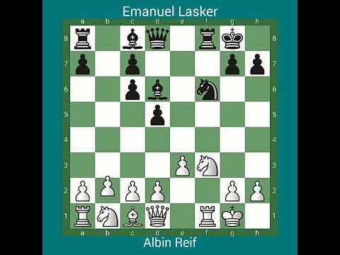Albin Reif vs Emanuel Lasker #chess #chessgame #Lasker