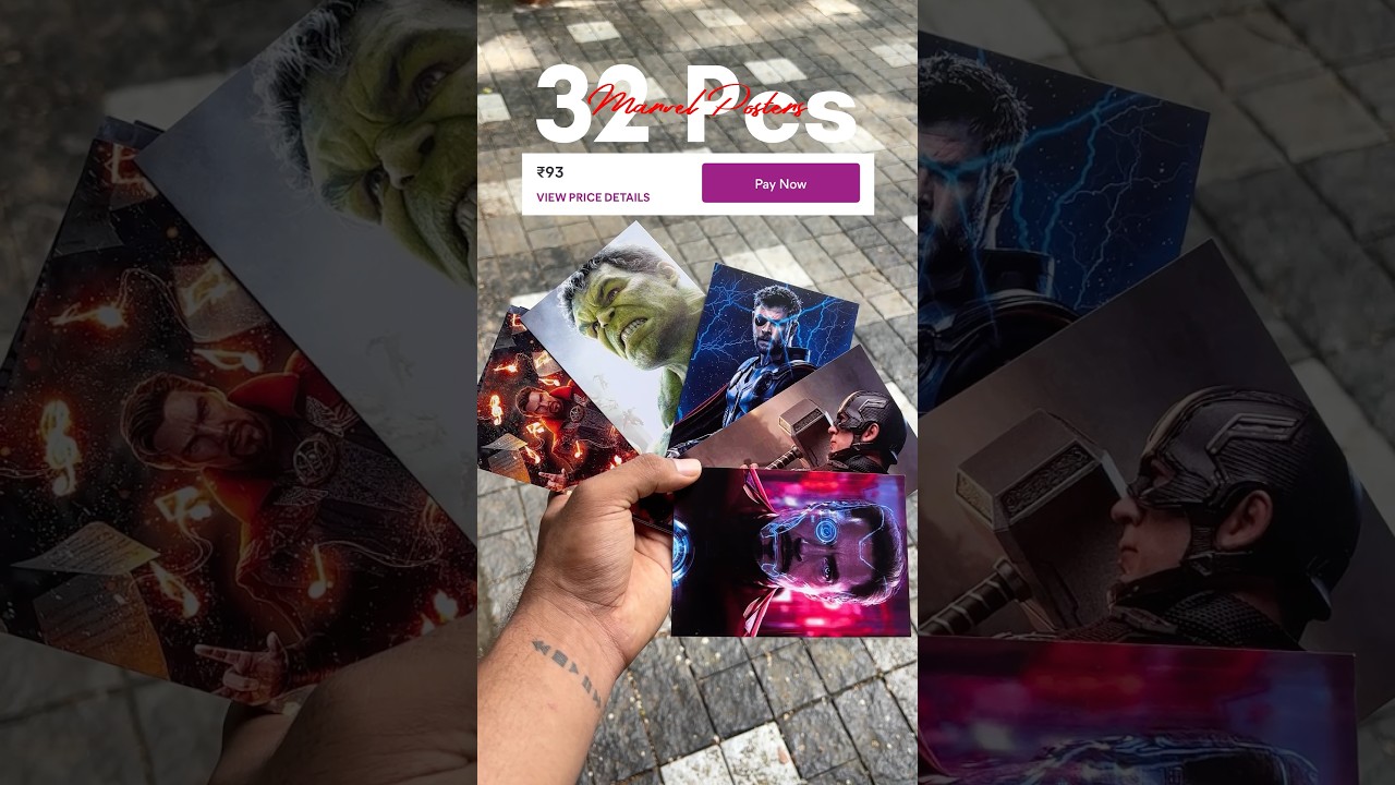 32 Marvel Posters Under 100 Rs #marvel #shorts