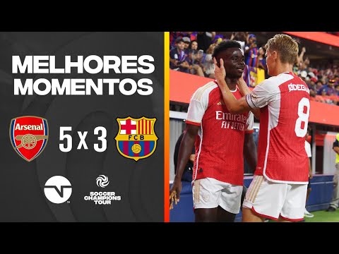 Gols e lances de Arsenal x Barcelona