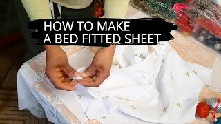 DIY - How To Make Bed Fitted Sheet - Tutorial - Bed Covers
