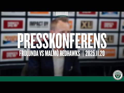 Presskonferensen efter Frölunda - Malmö Redhawks