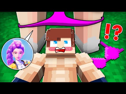 JJ FELL NEAR RUMI KPOP DEMON HUNTERS in VILLAGE?! - Maizen Minecraft
