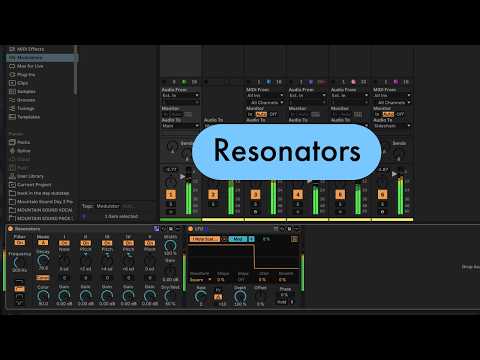 Ableton Live Tips: Resonators