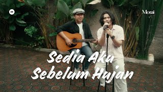 Download lagu Sedia Aku Sebelum Hujan - Idgitaf | Cover By Morai ft. Hendra mp3