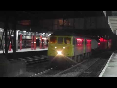 86612/86627 4s50, 86639/86613 4m74 liners at Lancaster, 20th October 2014