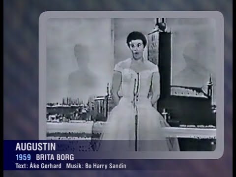 Brita Borg - Augustin.  Sweden, Eurovision 1959