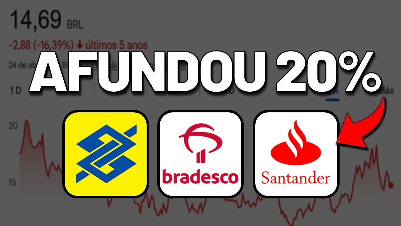 🚨BANCOS EM QUEDA: BANCO do BRASIL CAI FORTE, ANTENÇÃO no BRADESCO e SANTANDER DESABA na BOLSA