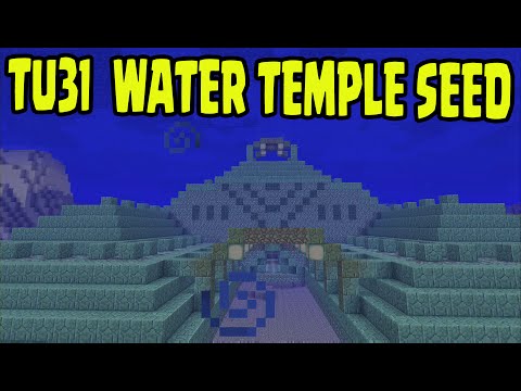 MINECRAFT PS3, PS4, Xbox, Wii U - WATER TEMPLE / Monuments SURVIVAL SEED (TU31 / 1.8)