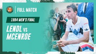 John McEnroe vs Ivan Lendl - Final  Roland-Garros 