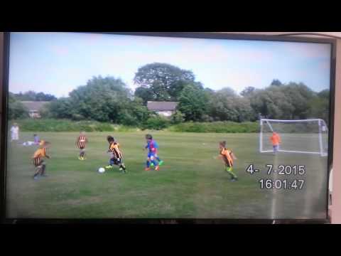 Aged 8 and showing respect for former club
