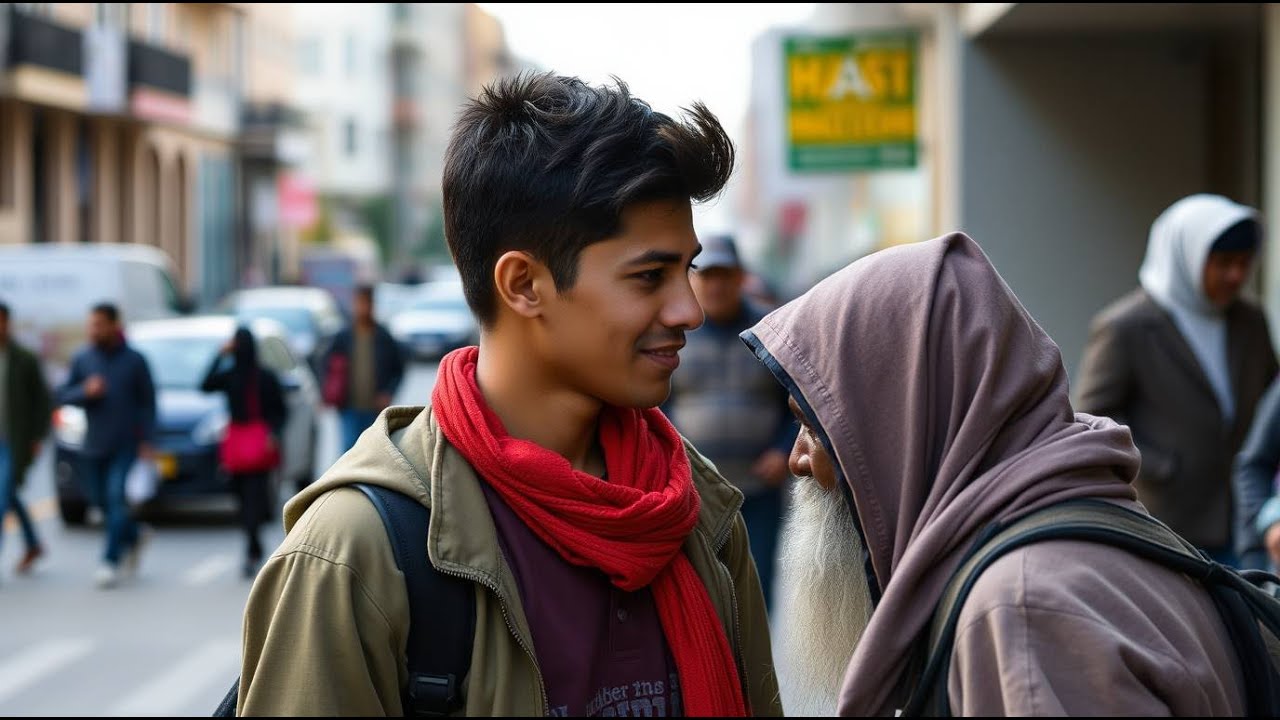 Dois destinos cruzados: o jovem zombador e o mendigo desconhecido