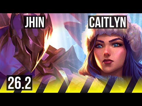 JHIN & Zilean vs CAITLYN & Nami (ADC) | 104K damage, 12k gold comeback | KR Diamond | 26.2