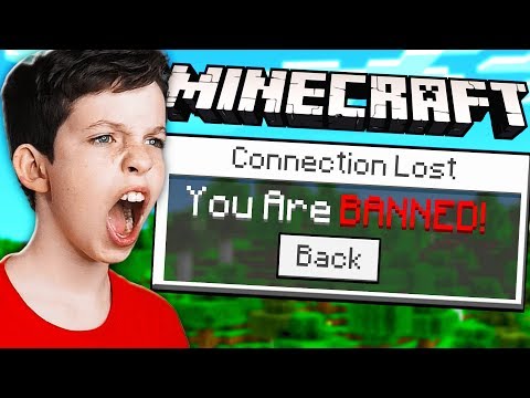 I BANNED MY LITTLE BROTHER ON MY MINECRAFT SERVER!