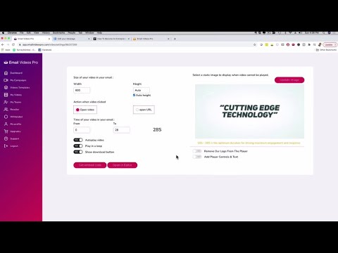 Email Videos Pro 2.0 Review Demo - Video Embed Email Marketing Software