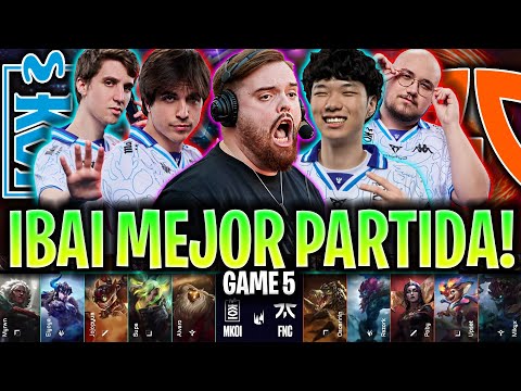 IBAI CASTEA LA MEJOR PARTIDA DE KOI! 😱VAN AL MUNDIAL?🔥 | KOI vs FNC Game 5 Resumen LEC 2025 KNEKRO