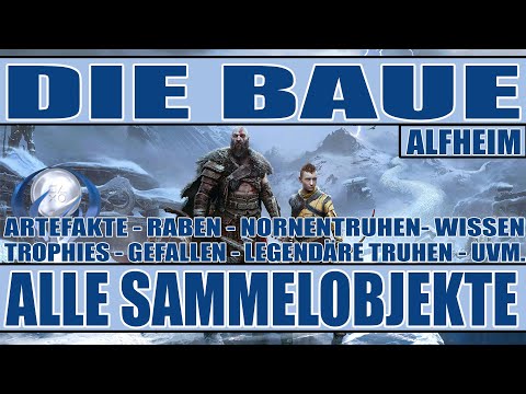 God of War Ragnarök - 100% Guide Alfheim - Die Baue  - Alle Sammelobjekte