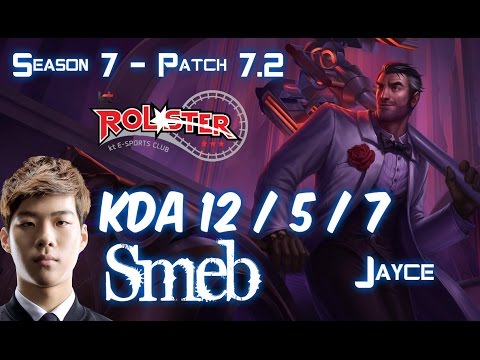 KT Smeb JAYCE vs PANTHEON Top - Patch 7.2 KR Ranked