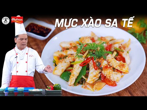 Mực xào sa tế