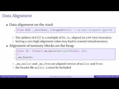 Episode 5.4 - Optimization of Vectorization: Alignment and Hints