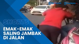 Viral Video Emak-emak di Majalengka Saling Jambak di Pinggir Jalan, Diduga Berebut Lapak Dagangan