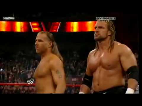 WWE Raw 11/16/09 the tag team triple threat match 1/2 HD