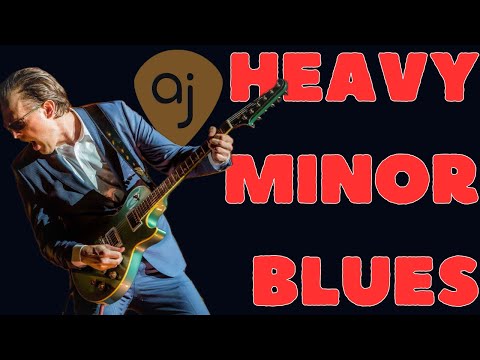 Slowest Train.... Heavy Minor Blues Jam | Guitar Backing Track (E Minor / 166 BPM)