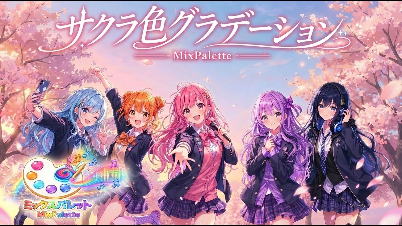 桜色グラデーション