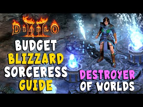 Budget Blizzard Sorceress Build Guide (Destroyer of Worlds) Diablo 2 Resurrected / D2R