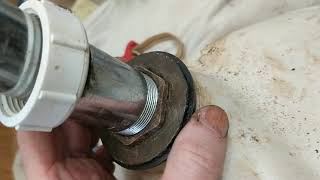 removal of bathroom sink drain nut( note the nut in this video has already been loosened)