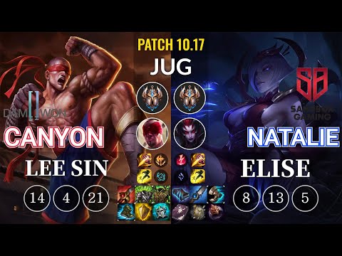 DWG Canyon Lee Sin vs SB Natalie Elise Jungle - KR Patch 10.17
