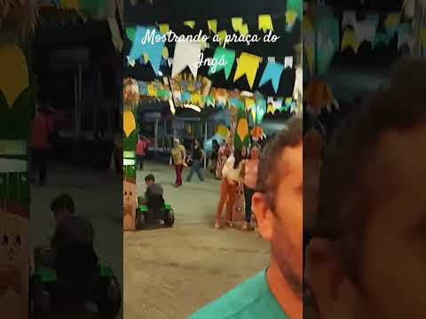 #nordeste mostrando a praça do Ingá hashtag roça na Paraíba