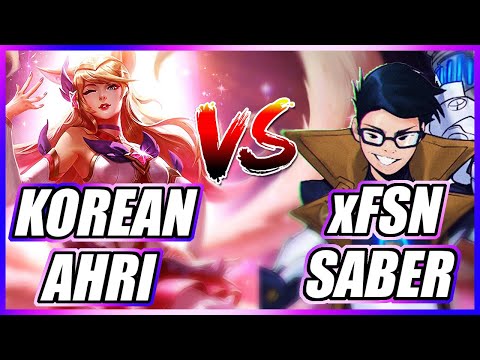 Korean Ahri vs xFSN Saber