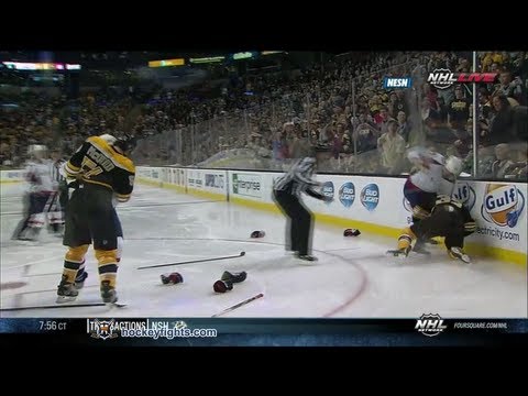 Michal Cajkovsky vs Nick Johnson & Dane Byers vs Adam McQuaid Sep 23, 2013