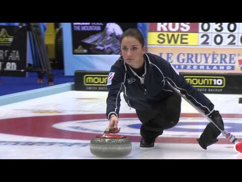 CURLING: ECC 2012 W Semi - SWE vs RUS - HIGHLIGHTS