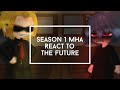 Season 1 MHA React To The Future / Before USJ / Part 1 / MHA / My Hero Academia / GCRV / Gacha Club