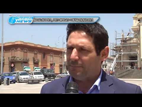 MASCALI INCIDENTE  FERITO IMPIEGATO COMUNALE NON VEDENTE TG DELLO JONIO 26 07 2016