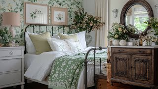 Download the video "Vintage English Farmhouse Tour | Beautiful Green & Cream Cottagecore Dream"