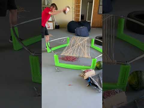 Rubber Band Trampoline #Shorts
