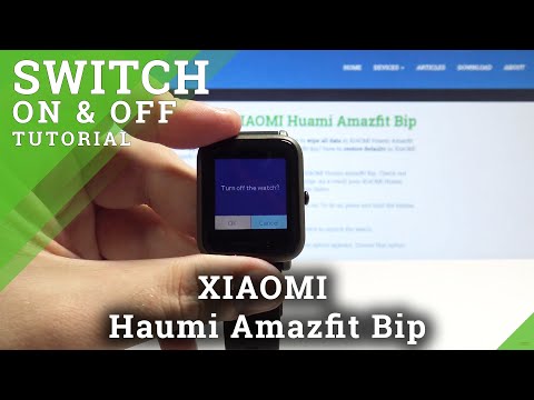 How to Turn On XIAOMI Haumi Amazfit Bip - Switch On /Off  XIAOMI Watch