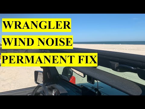 All Jeep Wranglers Wind Noise Permanent Fix - Replace Front Header Seal to Stop Noise and WaterLeaks