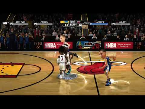 NBA Jam On Fire Edition Miami Heat vs. Golden State Warriors Playthrough