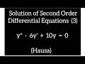 Yadda Ake Solba Second Order Differential Equations 3