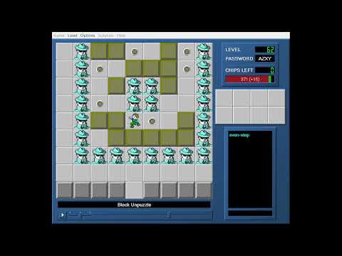Chip's Challenge CCLP4 Level 62 (Block Unpuzzle) - 356 seconds