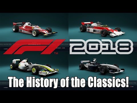 F1 2018 The History of All The Classic Cars!