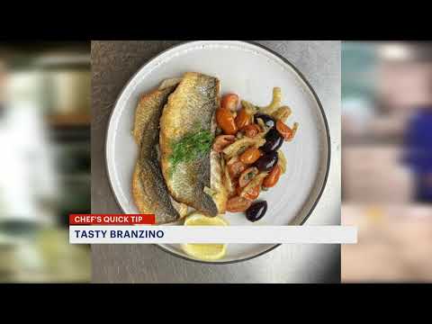 Chef's Quick Tip: Branzino with cherry tomatoes, fennel, garlic & olives